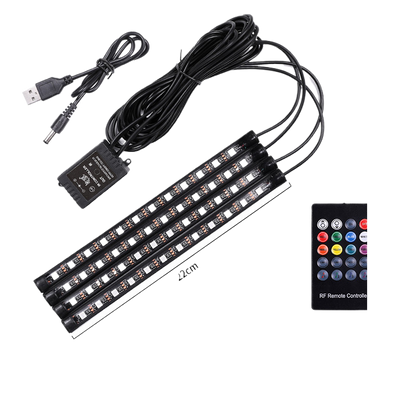 USB Car Interior Ambient Lighting with Music Sync