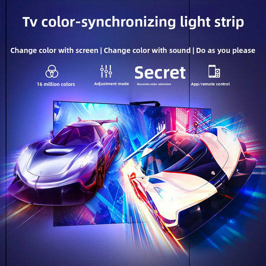 Bluetooth TV Sync RGB LED Ambient Light Strip