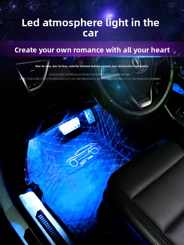 USB Car Interior Ambient Lighting with Music Sync